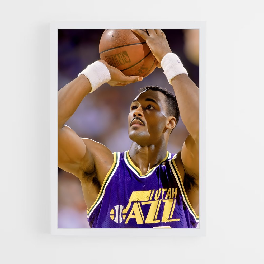 Poster Karl de malone – affiche Basketball (vue 3)